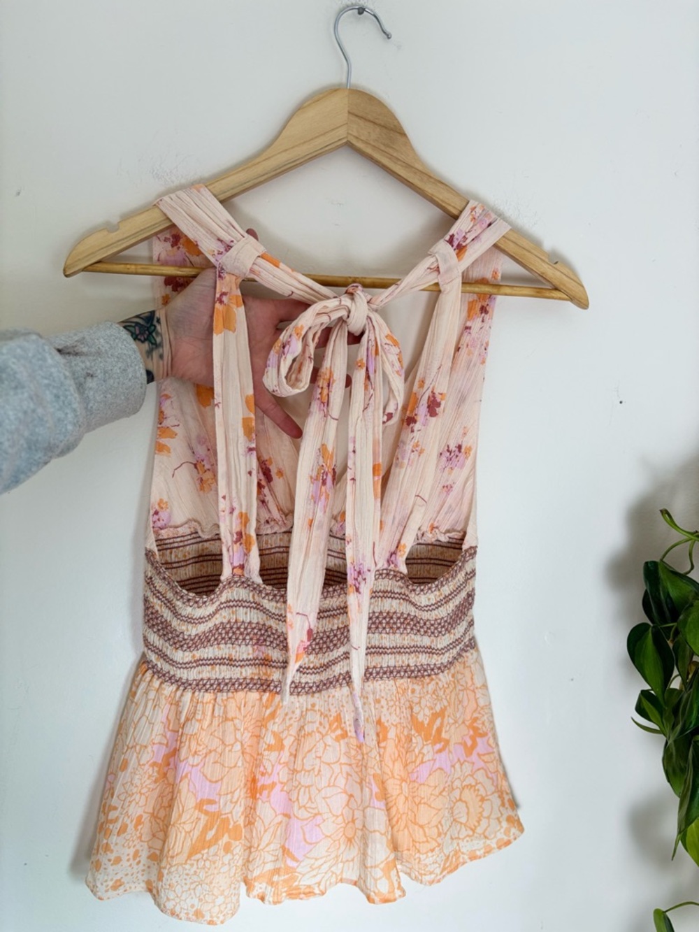 Free People Brinkley Smocked Tank - Picture 6 of 7